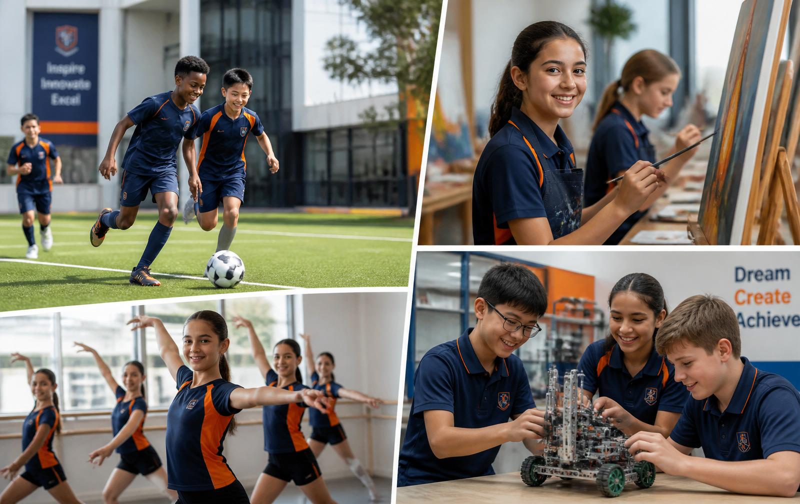 Estudiantes del Gutenberg Schule en actividades extracurriculares
